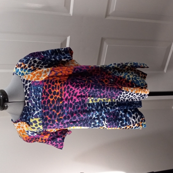 KOI by Kathy Peterson, SzXL Milti Color block Top - Picture 4 of 8